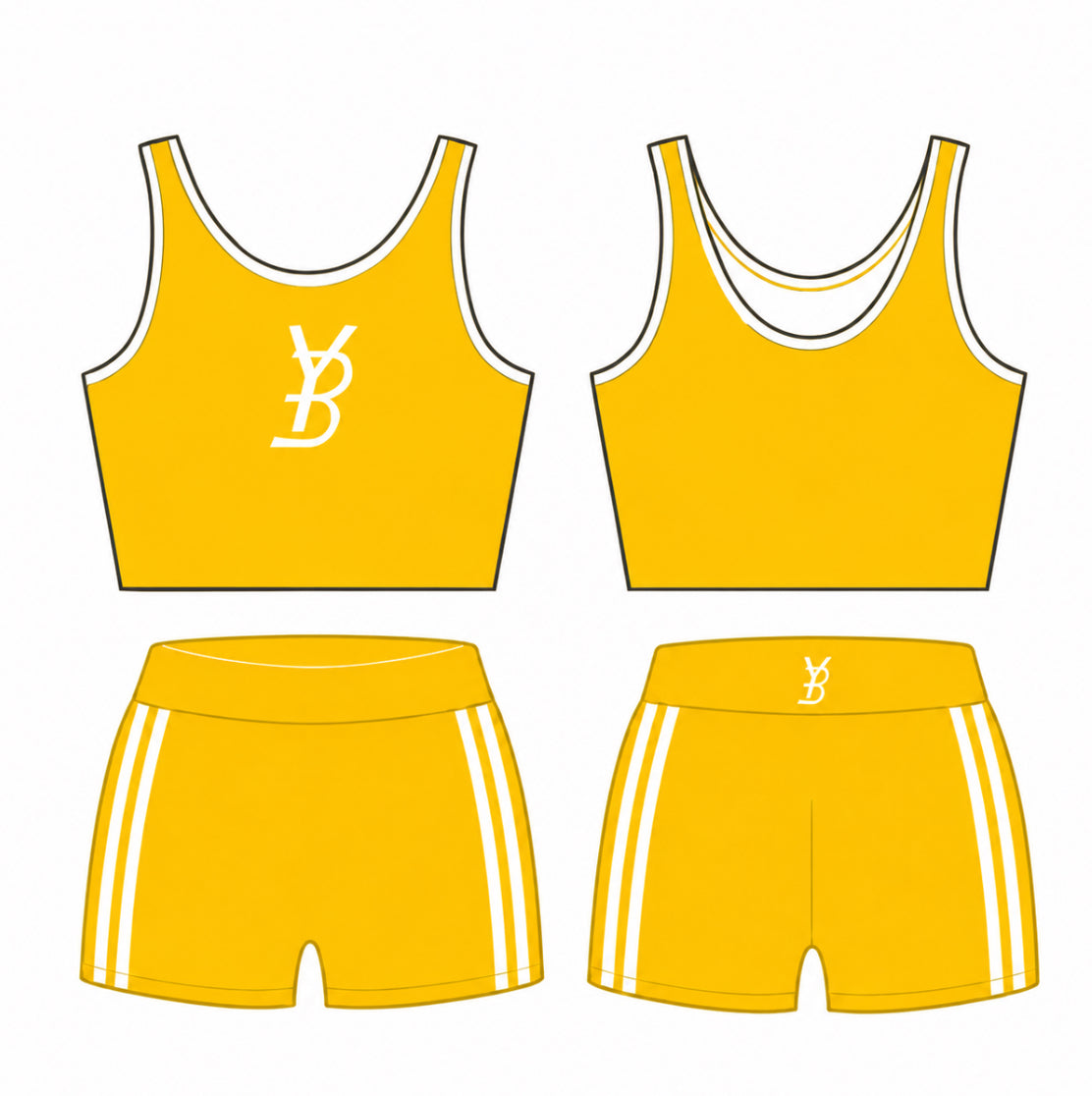 YB active yellow set size LARGE