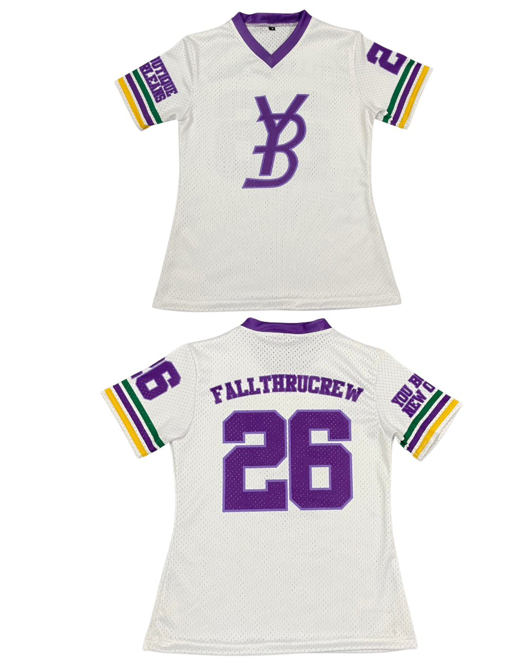 YB W/purple JERSEY size extra large