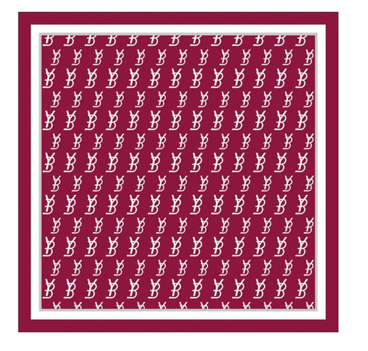 Burgundy YB scarf